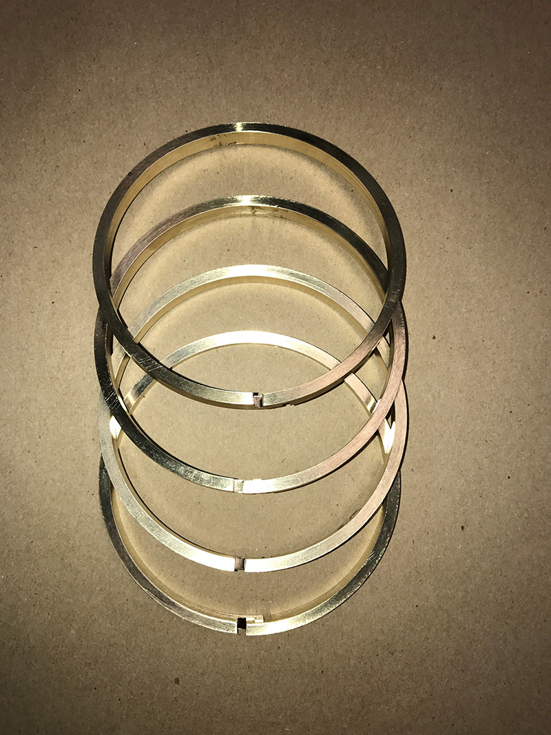 Bronze piston rings