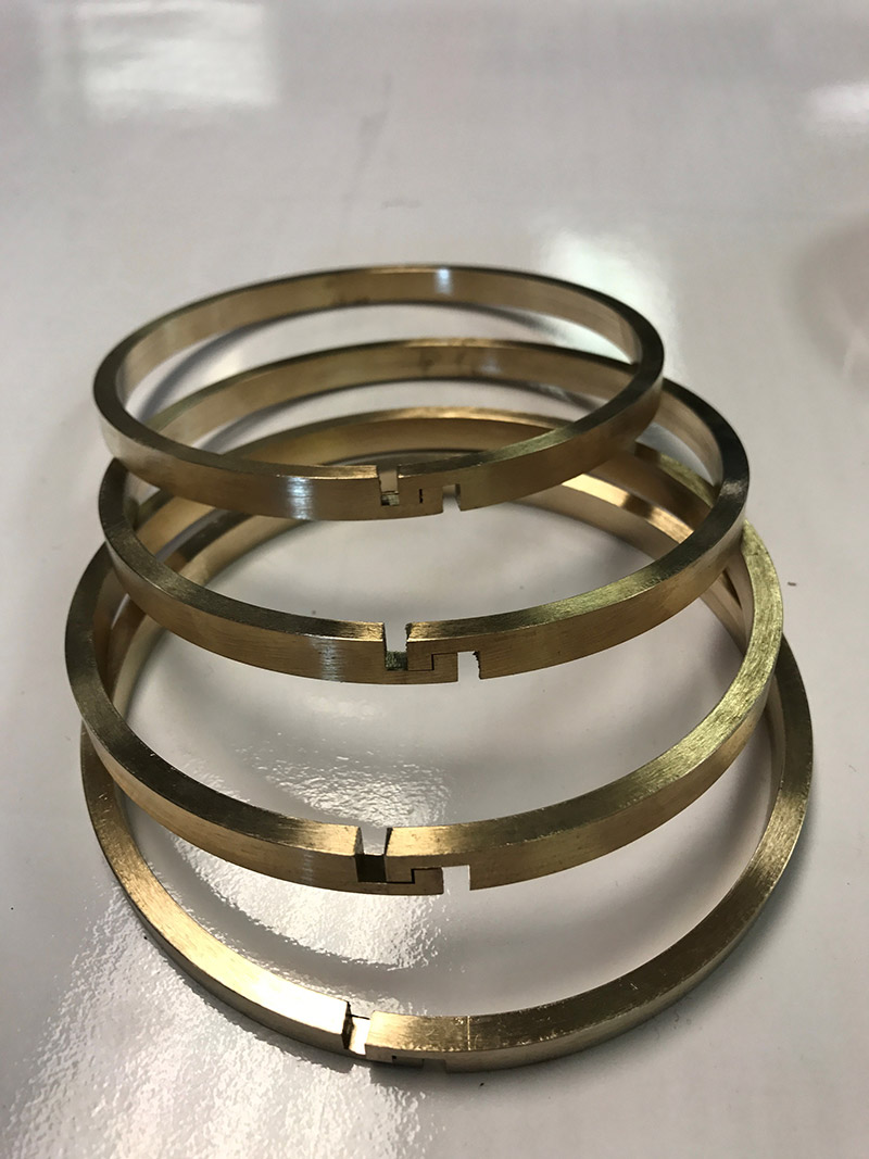 Bronze piston rings