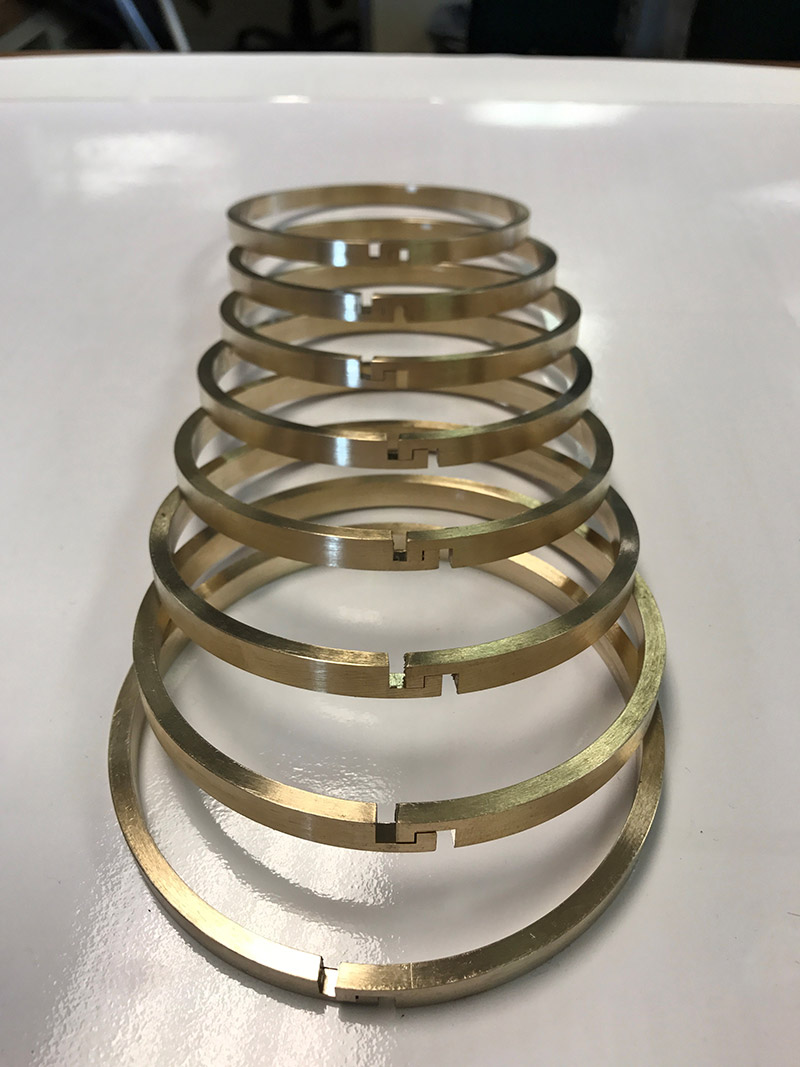 Bronze piston rings